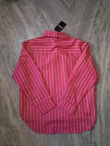 Pink Striped Button-Up Shirt