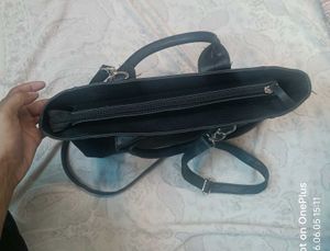 imported bag Chic Black Faux Leather Tote Ba