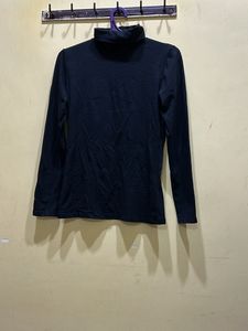 Turtle Neck Black Top Size S