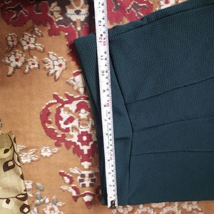 Textured Boot Cut Pants In 28"