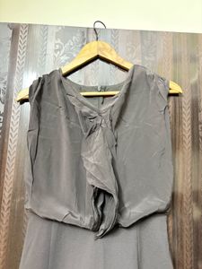 Elegant Grey Sheath Dress