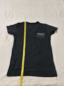 Sparkly Pocket V-Neck T-Shirt