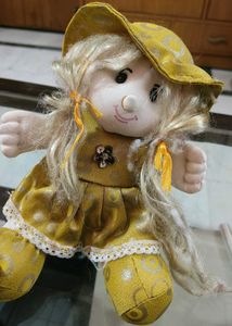 VINTAGE SANTA &amp; GIRL DOLL SET