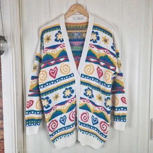 Vintage 90s St Michael M&S Colourful Cardigan