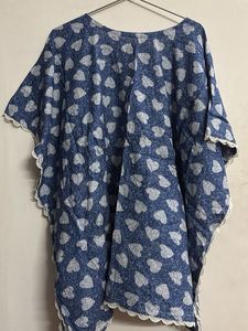 Heart Print Top Kaftan