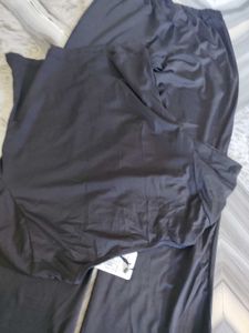 Black Pajama Set with Pink Bows