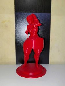 Red 3D Printed Figurine