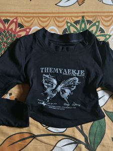 Y2K gothic top 🐈‍⬛