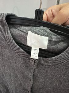 Classic Grey Button-Up Cardigan