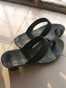 Flite Black Flip Flop Sandals