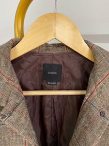 SADE Chic Plaid Blazer Jacket