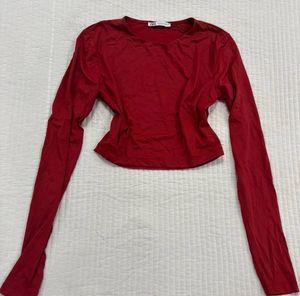 Red Long Sleeve  Top