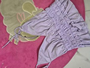 Cute Lavender Smocked Cami Top