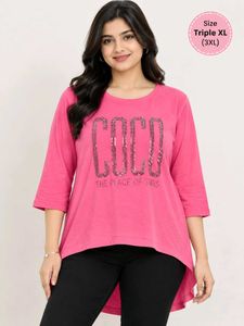Sparkly "COCO" Print Pink T-Shirt