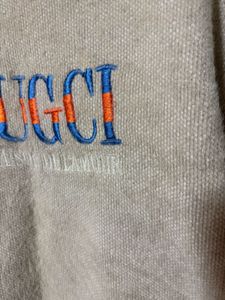 Cozy Knit Sweater with "GUGCI" Logo
