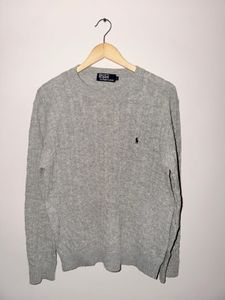 Polo Ralph Lauren Cable Knit Grey Sweater