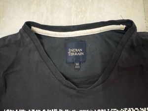 Stylish Black Terrain Jeans T-Shirt