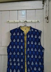 Double sided half jacket for women 100% cotton