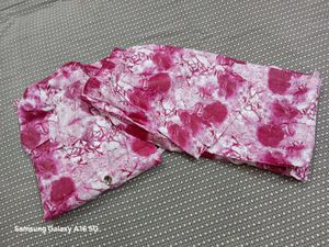 Pink Printed Cordset  Xxl size