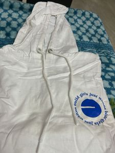 White Graphic Hoodie