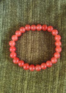 Orange Beaded Bracelet