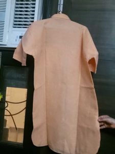 Orange Short Sleeve Kurta