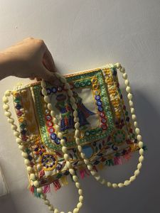 Embroidered Clutch Bag