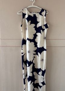 Floral Print Sleeveless Maxi Dress