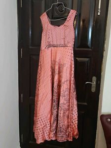 Elegant Pink Ethnic Gown