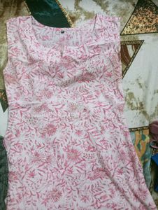 combo Embroidered Ethnic Top &amp; Printed Kurta