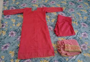 Elegant Orange Indian Suit Set