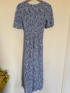 Per Una a M&amp;S brand blue floral Midi dress