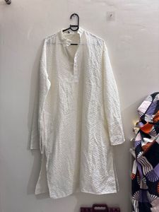 White Chikankari Kurta