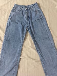 Light Wash Wide Leg Jeans
