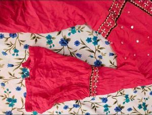 Embroidered Pink Kurta xxl