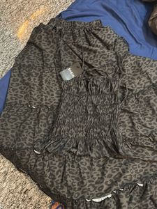 Shein Animal Print Tube Top