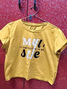 Yellow Graphic Print T-Shirt
