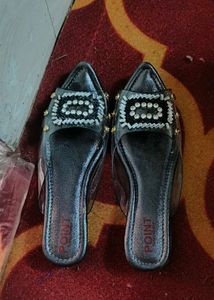 Embellished Peep-Toe Heels