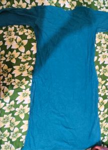 Teal Embroidered Kurta