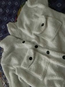 Cozy White Teddy Fleece Jacket