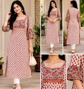 Designer Pink Floral Print Kurta