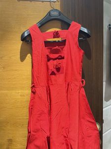 Chic Red A-Line Dress