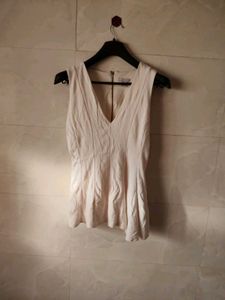 White Sleeveless Top