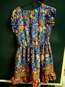 Boho Floral Mini Dress