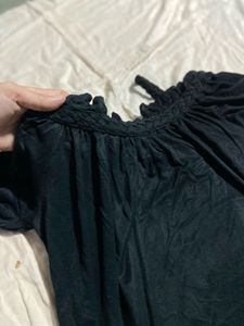 Black Off-Shoulder Top