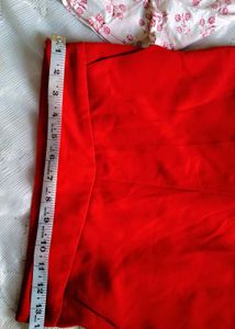Vibrant Red Wide Leg Pants with Cami top