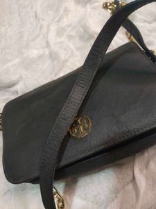 Tory Burch Black Leather Crossbody Bag
