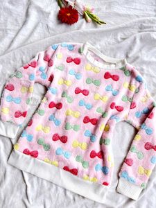 Cute Pink Bow Sweater