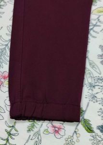 BURGUNDY CARGO PANTS