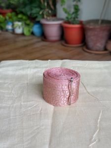 Pink Woven Lace Trim